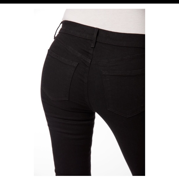 J BRAND Black Skinny Mid-Rise Jeans Sz 27 - Picture 4 of 7